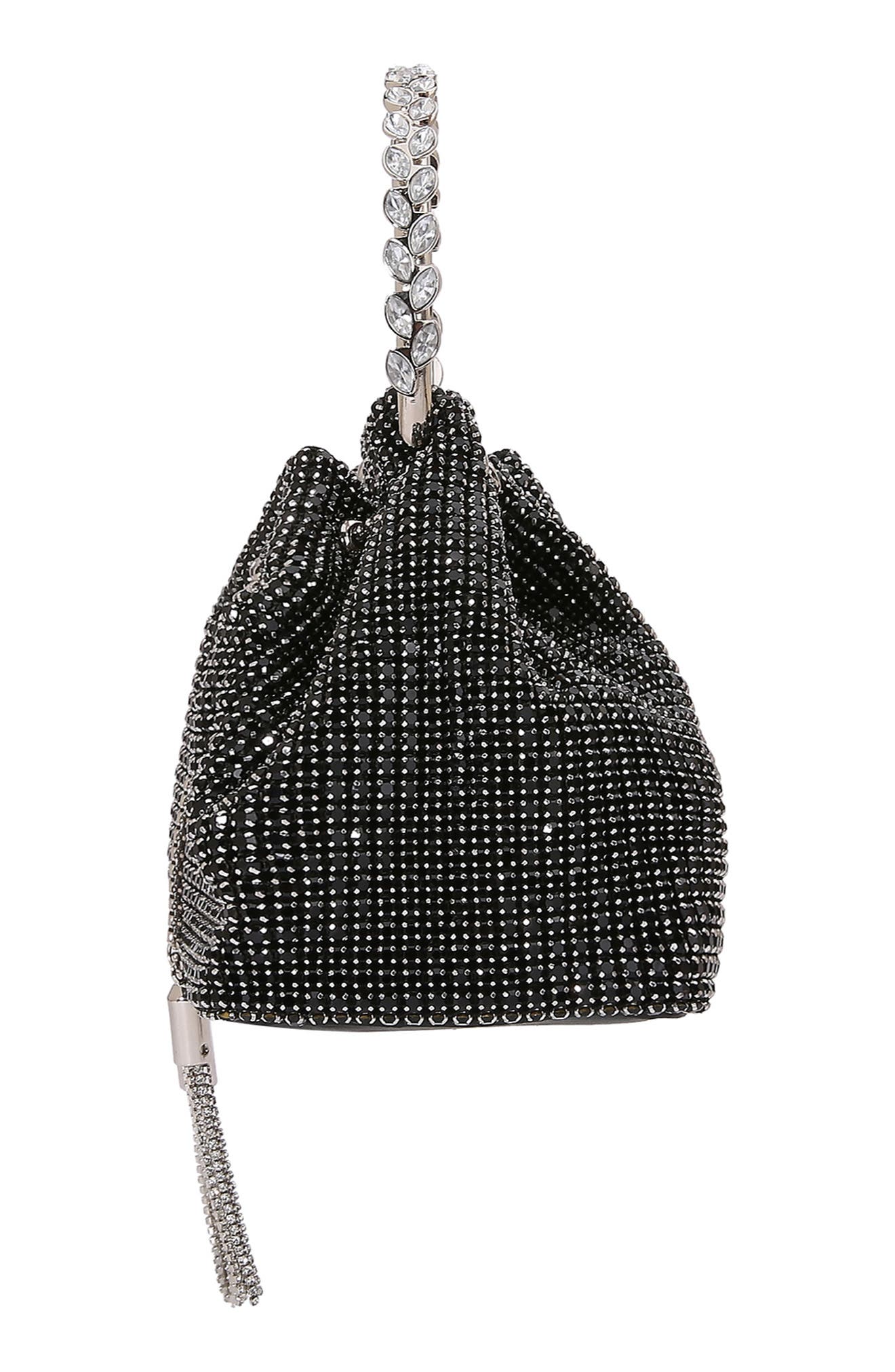 BERNESS Rhinestone Ring Handle Bag, Alternate, color, 