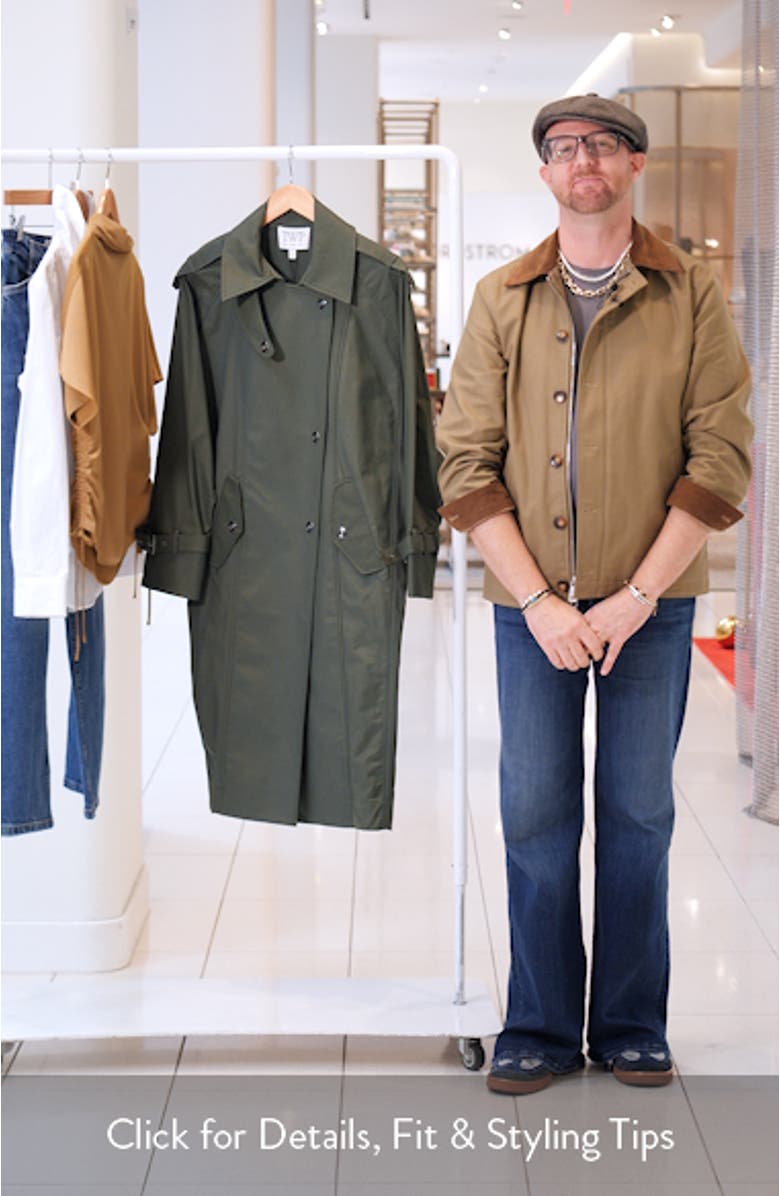 Long Bogie Water Repellent Trench Coat, sales video thumbnail