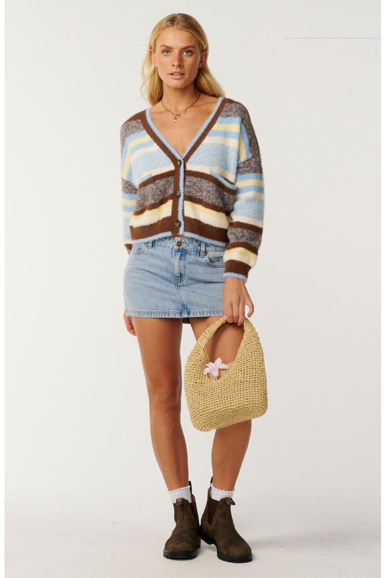 Paraiso Striped Cardigan, Alternate, color, MULTICOLOR