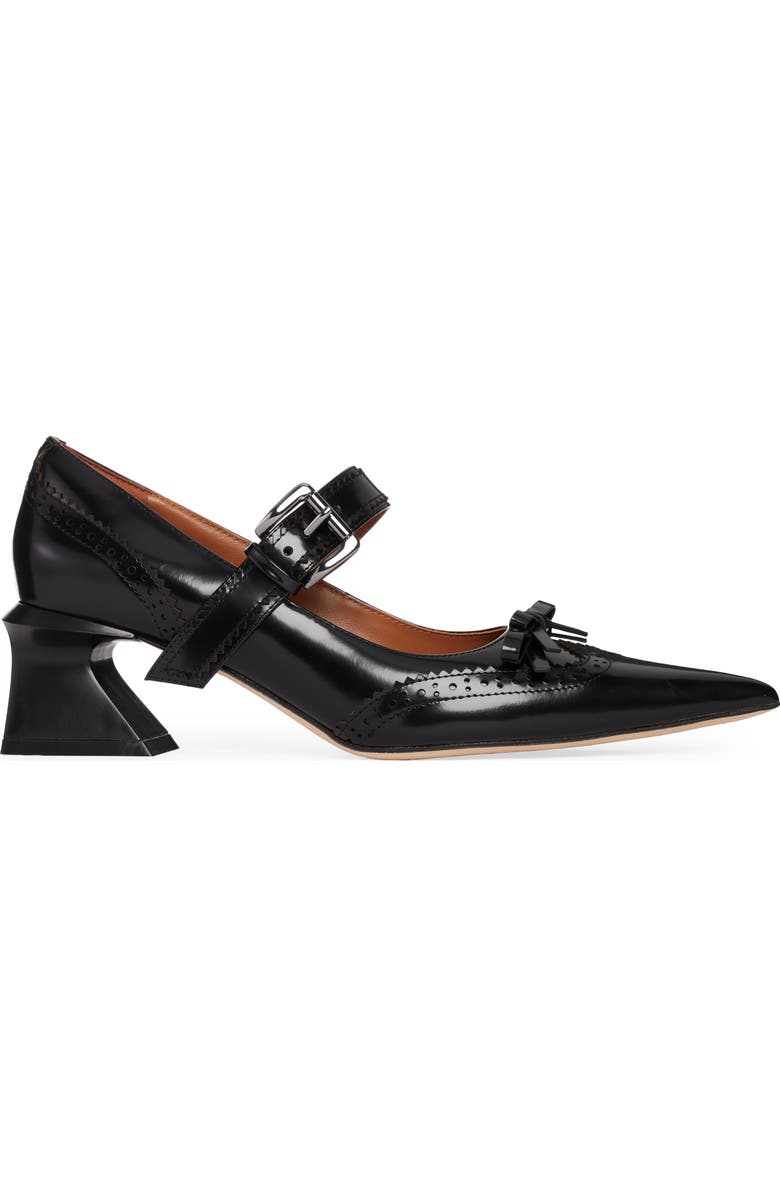 Shushu/Tong Bow Detail Pointed Toe Oxford Mary Jane Pump, Alternate, color,