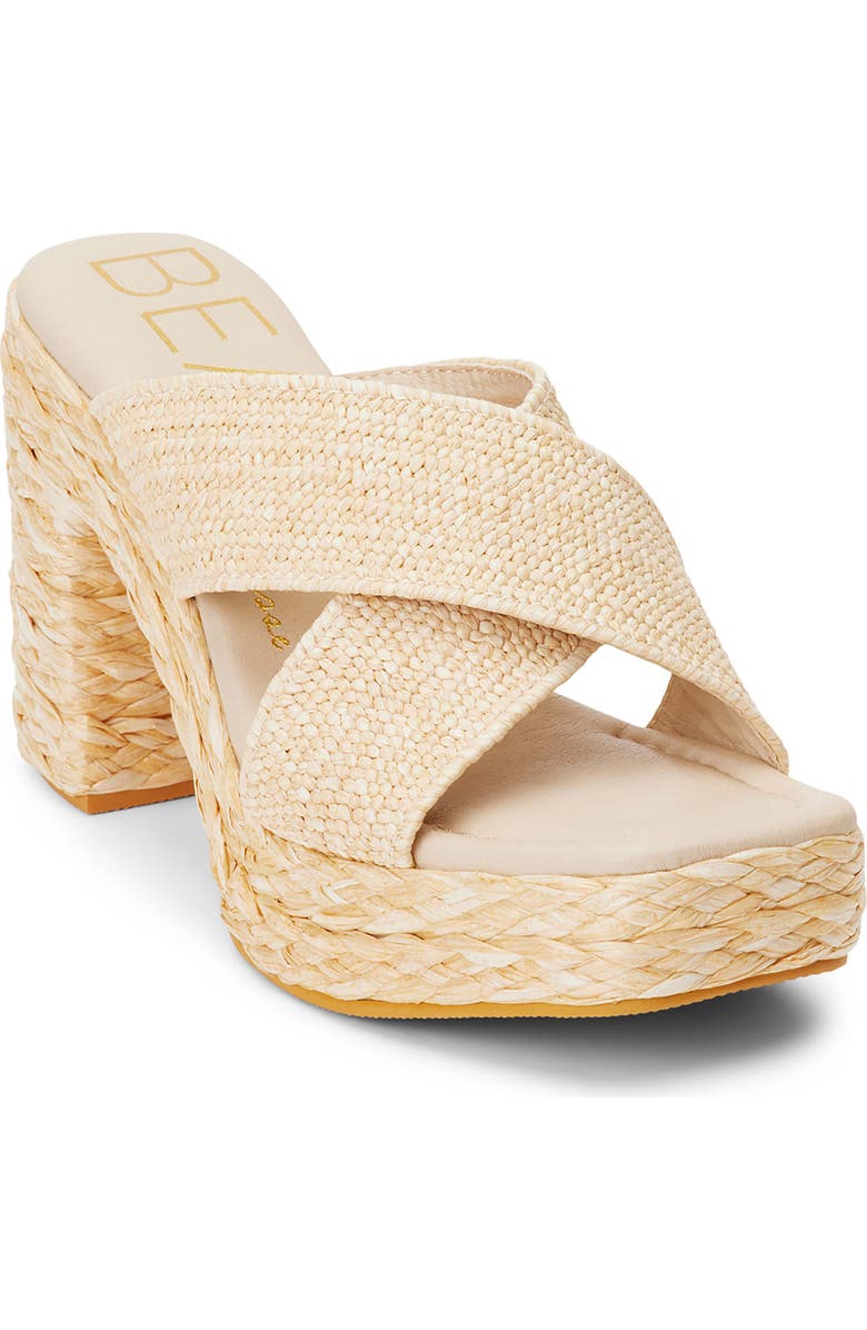 BEACH BY MATISSE Caravan Platform Sandal, Main, color, Natural