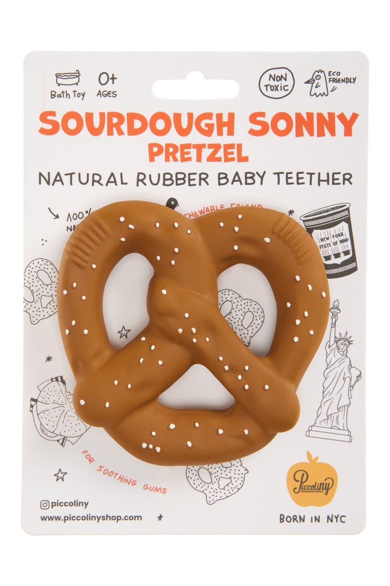 Rubber Teether, Main, color, PRETZEL