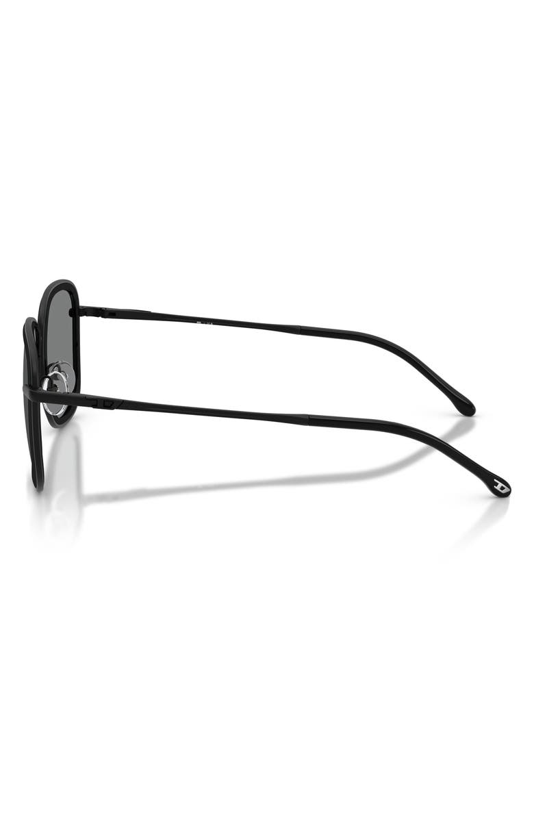 DIESEL<sup>®</sup> DL1017 52mm Square Sunglasses, Alternate, color, Matte Black / Dark Grey
