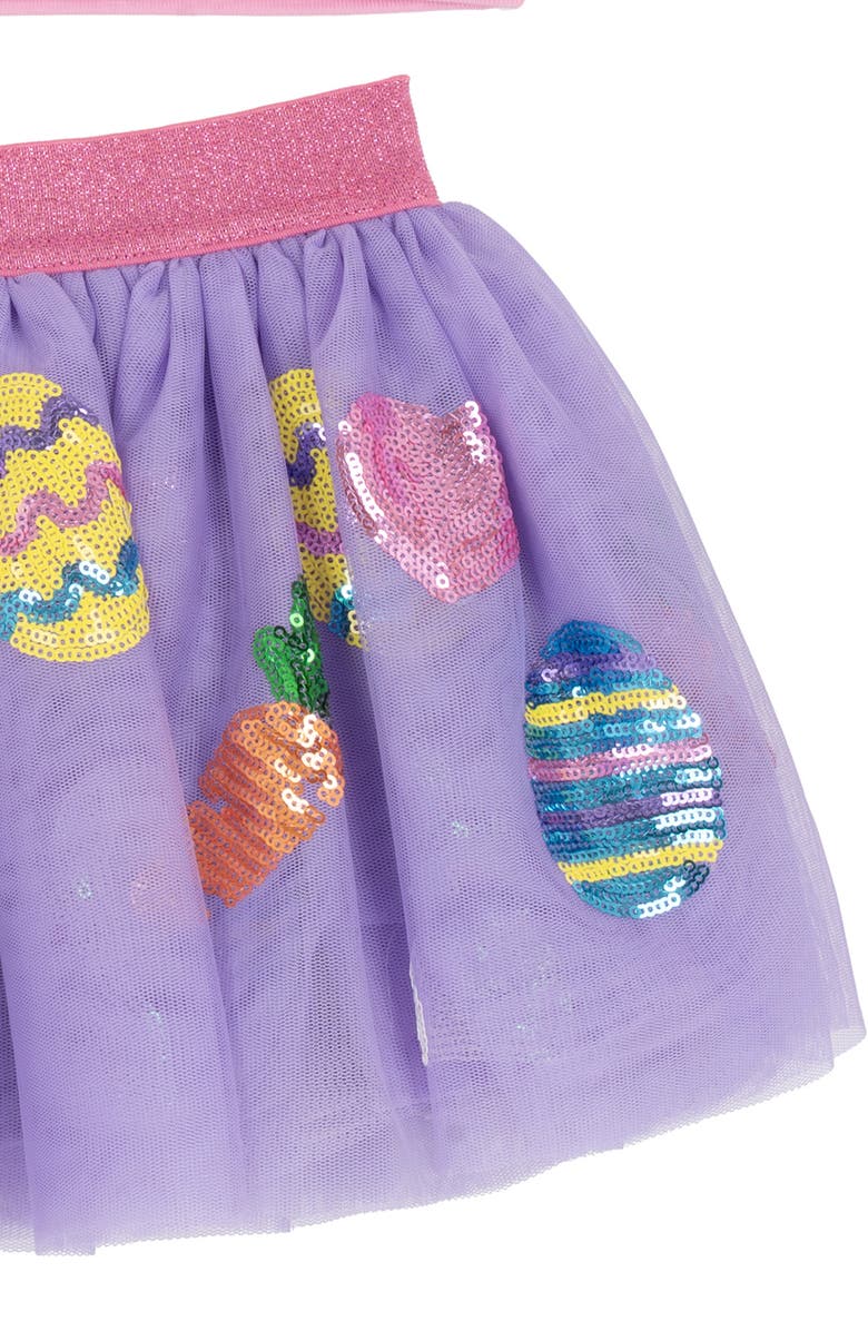 Rare Editions Kids' Bunny Babe T-Shirt & Sequin Skirt Set, Alternate, color, Pink