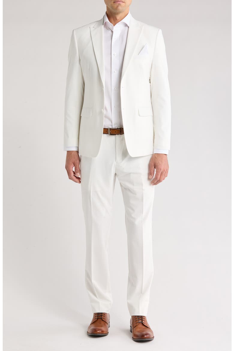 Slim Fit Stretch 2-Piece Suit, Main, color, WHITE