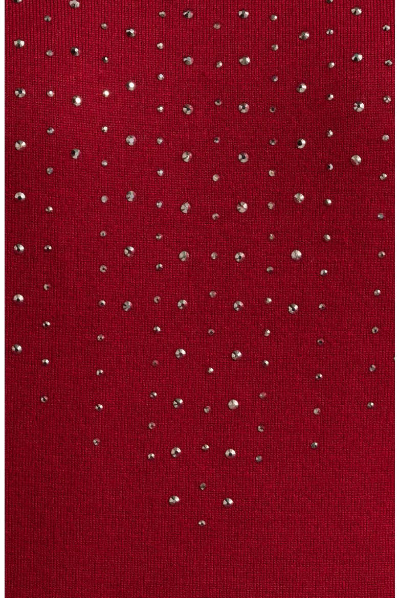 Beaded Bateau Neck Sweater, Alternate, color, TITIAN RED