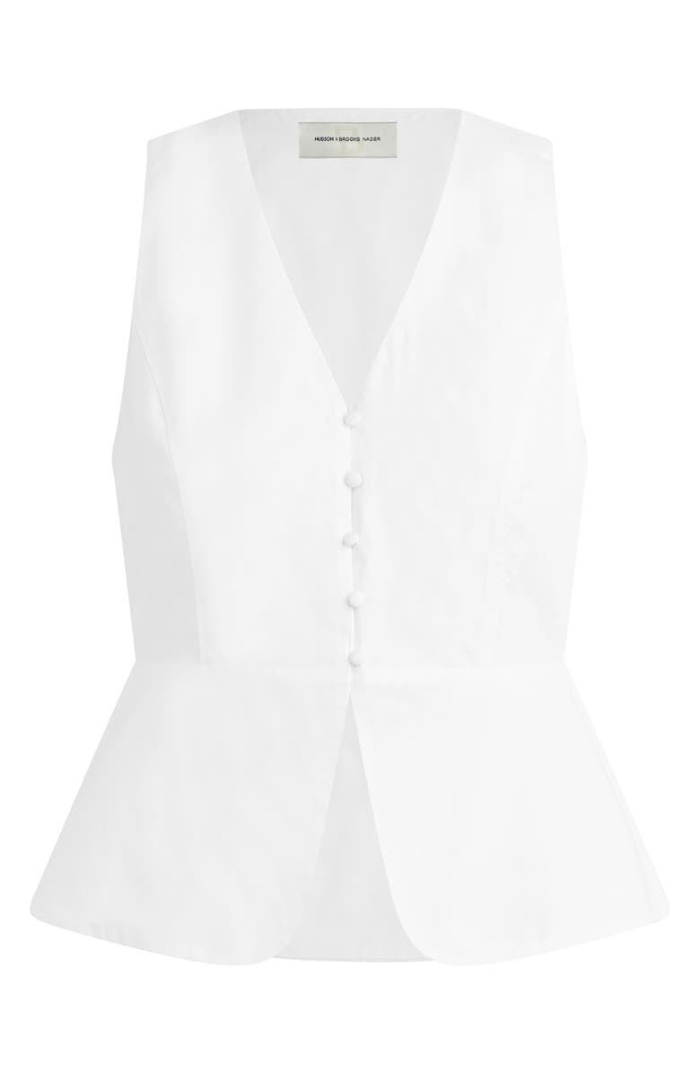 Hudson Jeans Laissez Vest, Alternate, color, White