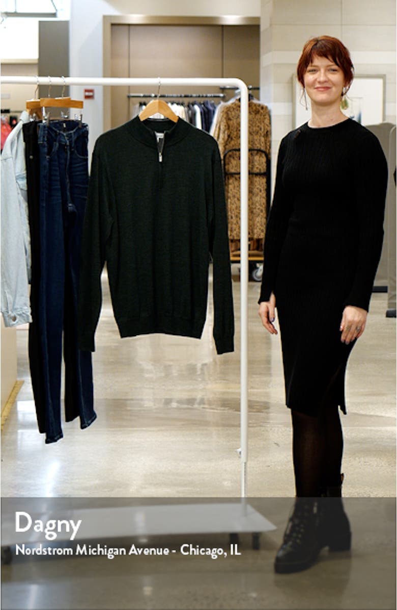 Crown Soft Quarter Zip Merino Wool Blend Pullover, sales video thumbnail