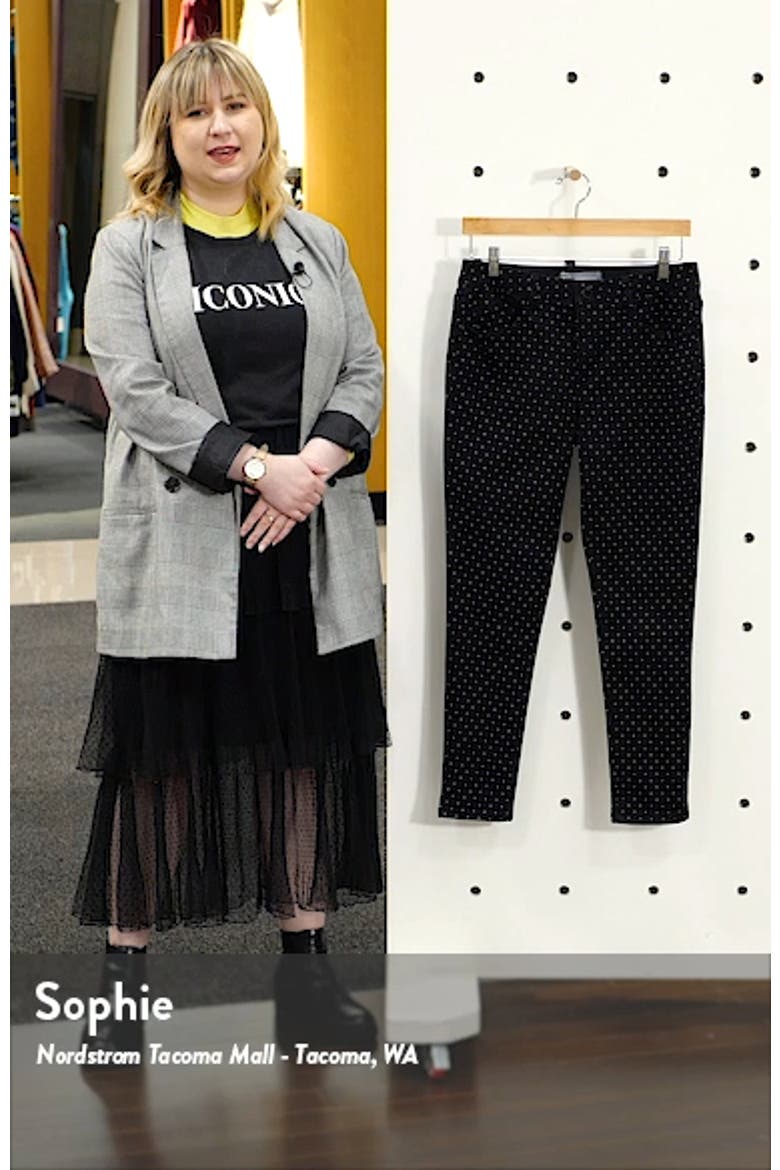'Ab'Solution High Waist Polka Dot Ankle Skinny Pants (Nordstrom Exclusive) video