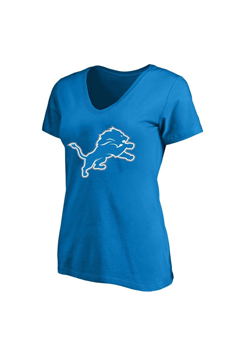 Women's Amon-Ra St. Brown Blue Detroit Lions Plus Size Fair Catch Name & Number V-Neck T-Shirt, Alternate, color, Blue