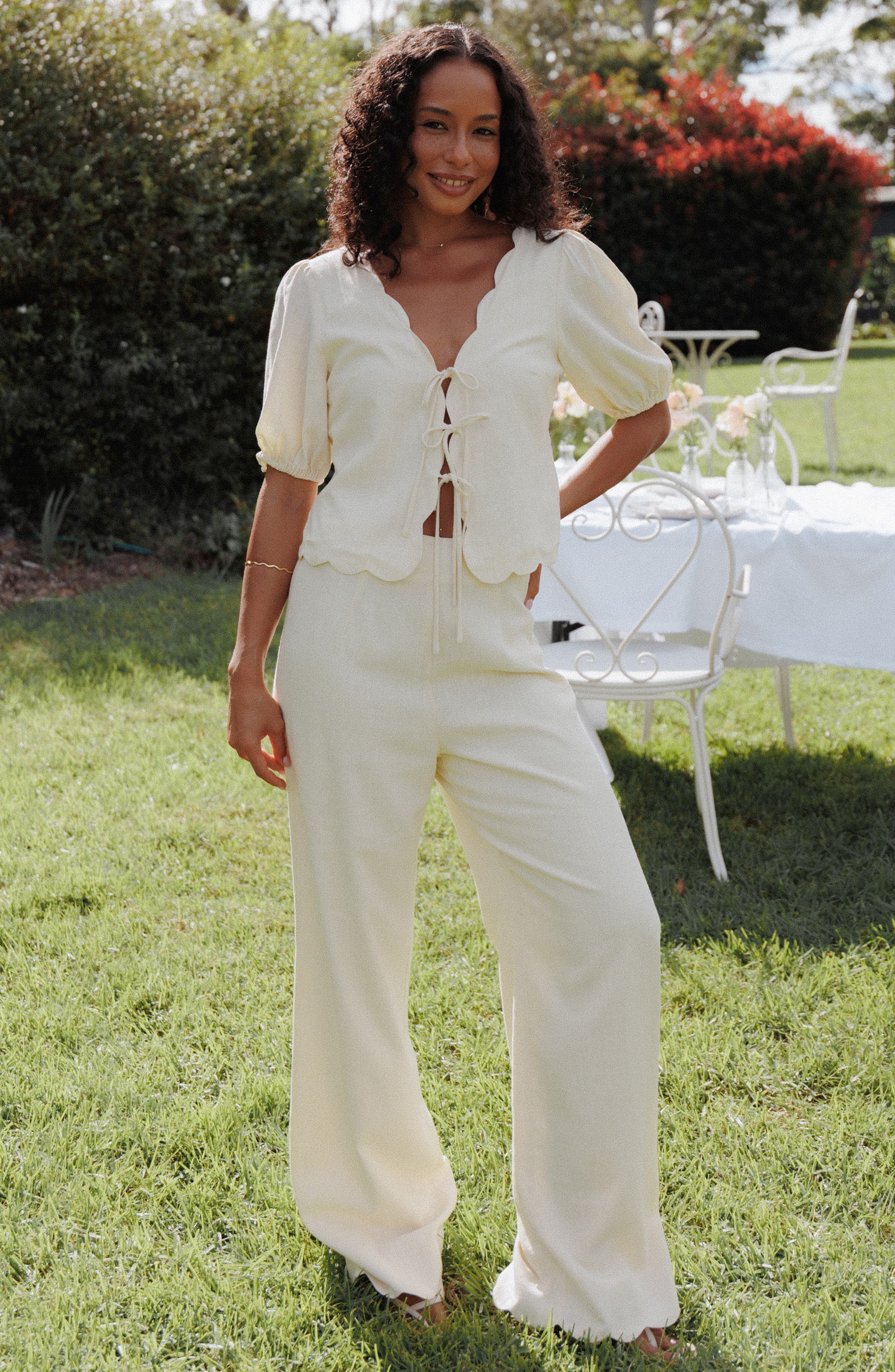 Jensen Scallop Hem Pants - image 2