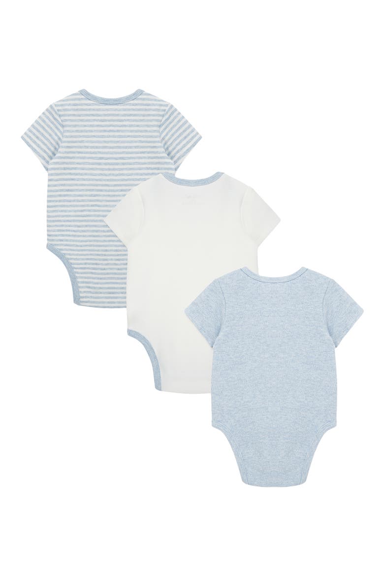 Kids' Blue Bear Assorted 3-Pack Cotton Bodysuits (Nordstrom Exclusive), Alternate, color, BLUE