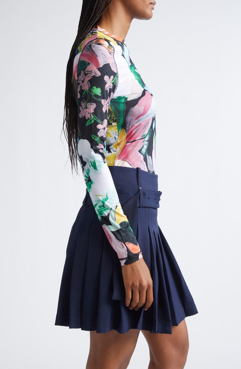 Stine Goya Floral Print Jersey Top, Alternate, color, Flowers Under The Sun