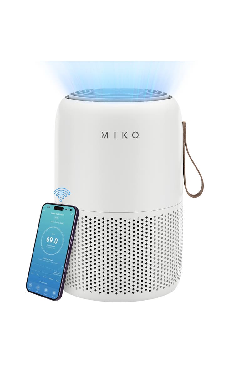 Smart True HEPA Air Purifier with App Control - Covers up to 770 Sq. Ft., Main, color, White