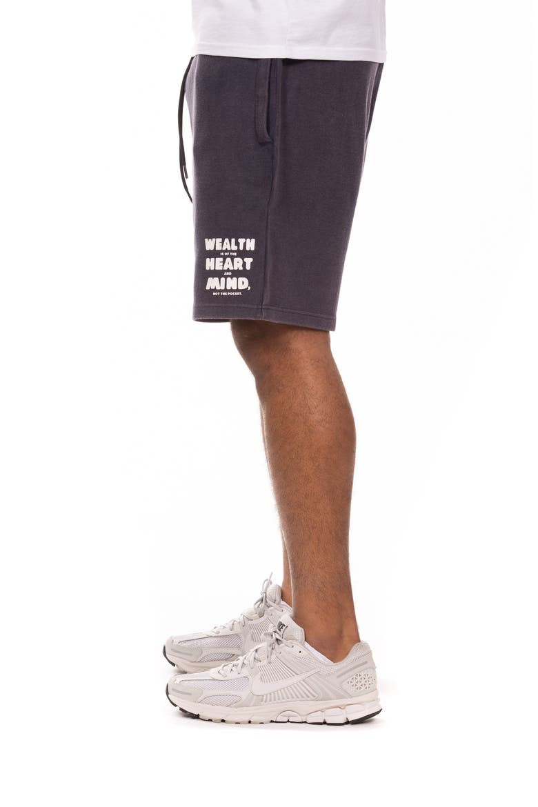 BB Helmet Cotton Fleece Sweat Shorts, Alternate, color, NAVY BLAZER
