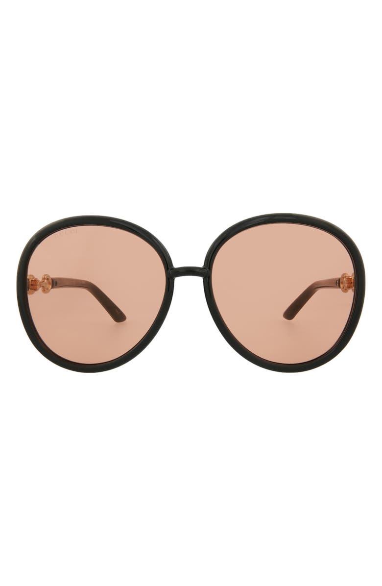 Gucci 61mm Oval Sunglasses, Main, color,