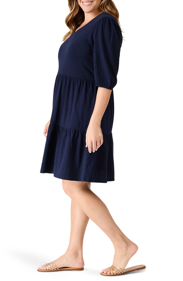 NZT by NIC+ZOE V-Neck Tiered Dress, Alternate, color,