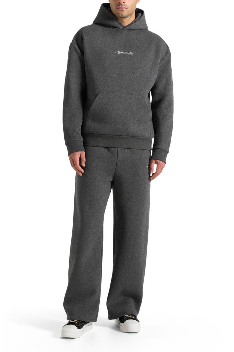Unisex Signature Relaxed Fit Hoodie, Alternate, color, Charcoal Grey