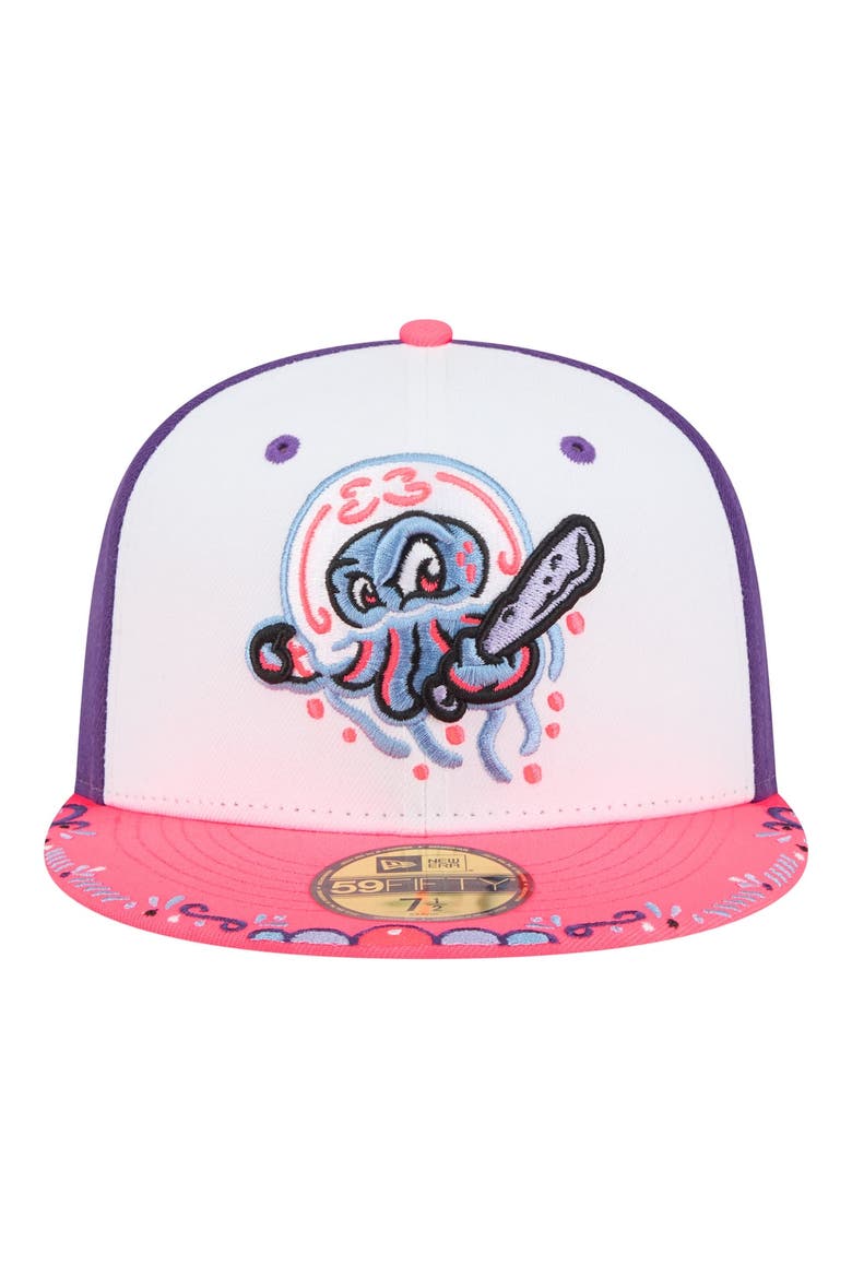 Men's New Era  White/Pink Jersey Shore BlueClaws 2026 Copa De La Diversion 59FIFTY Fitted Hat, Alternate, color, White
