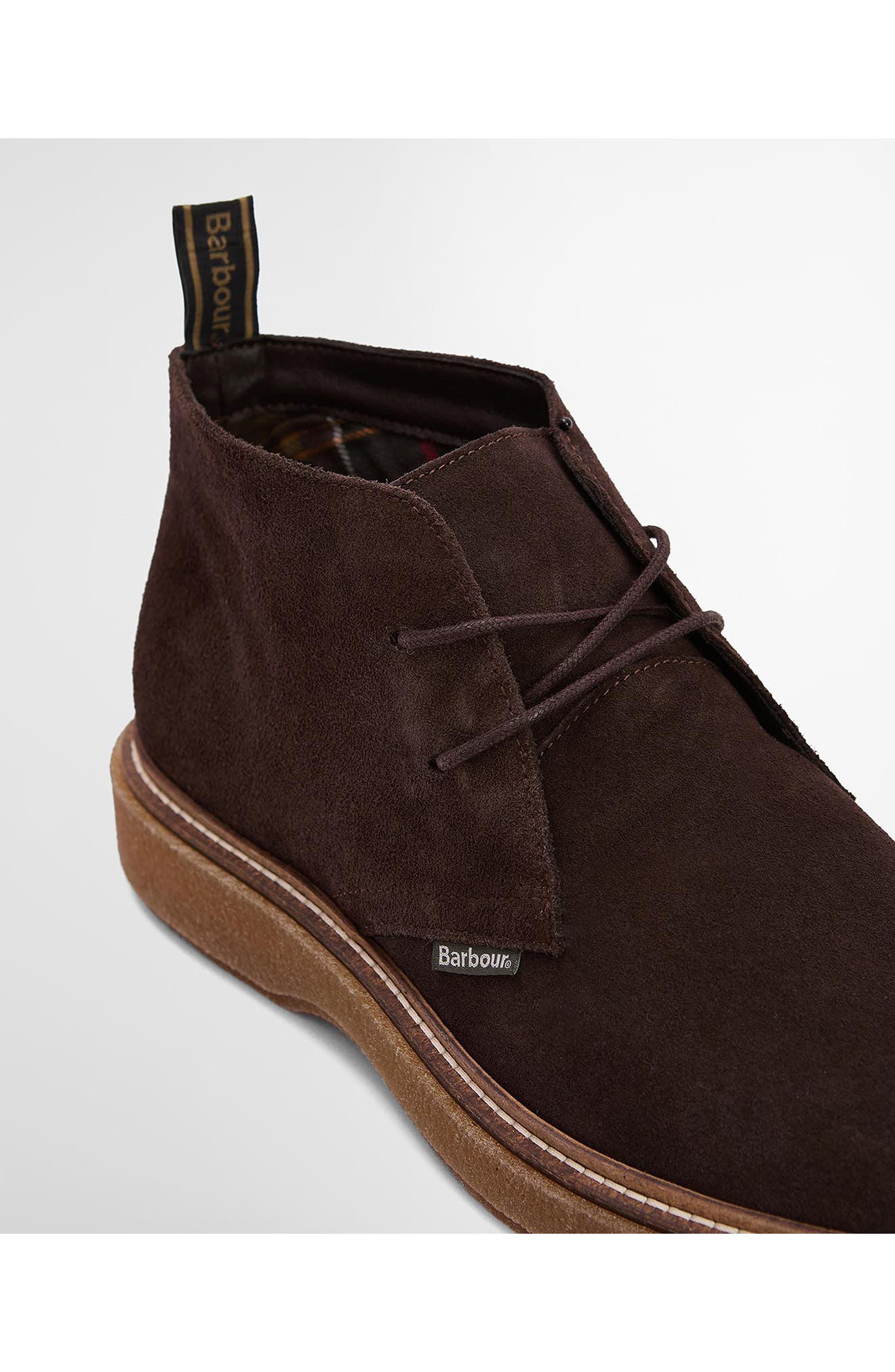 Barbour Blaine Chukka Boot, Alternate, color, Chocolate Suede