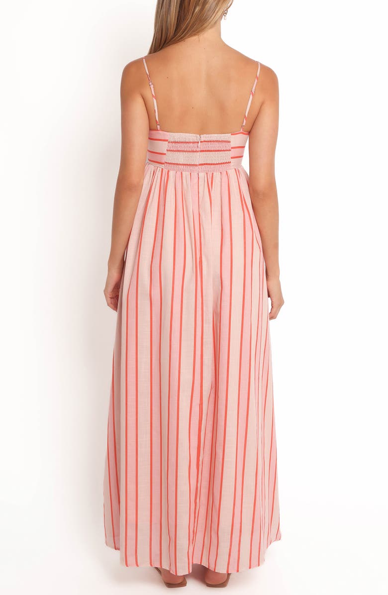 Petal & Pup Odessa Stripe Cotton Maxi Sundress, Alternate, color, Pink Stripe