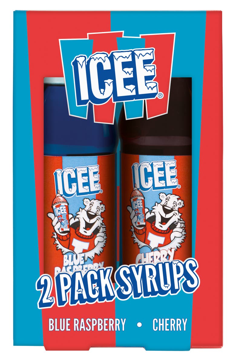 Iscream Set of 2 ICEE<sup>®</sup> Blue Raspberry & Cherry Slushie Syrups, Main, color, 