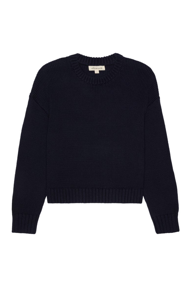 Elena Crewneck Sweater, Main, color, Navy