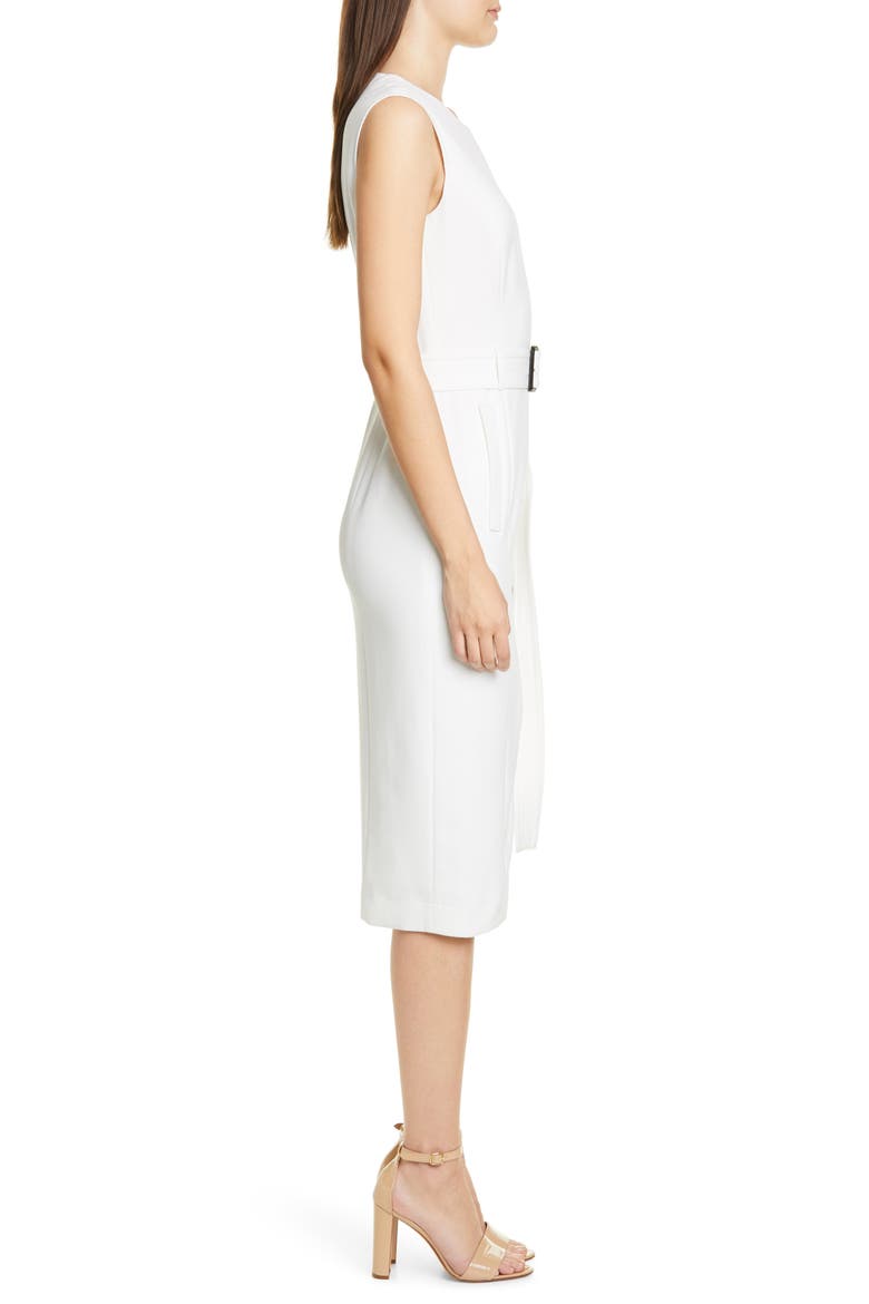 Dadoria Belted Sheath Dress, Alternate, color, VANILLA LIGHT