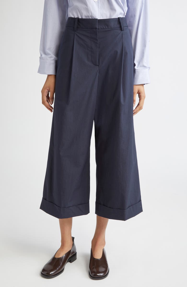 TWP Houston Pleated Pants, Main, color, Midnight