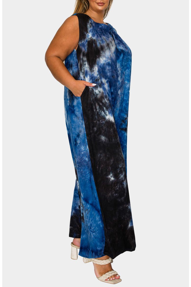 Pax Tie Dye Pocket Jumpsuit, Alternate, color, NAVY ROYAL GREY
