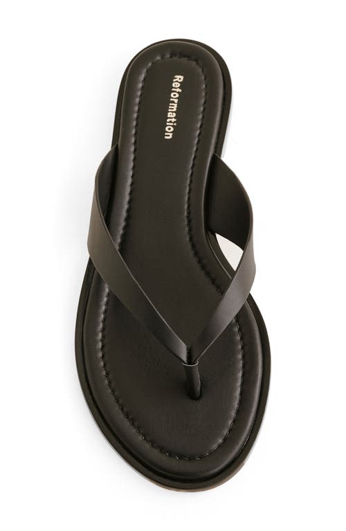 Reformation Jessie Flip Flop In Black