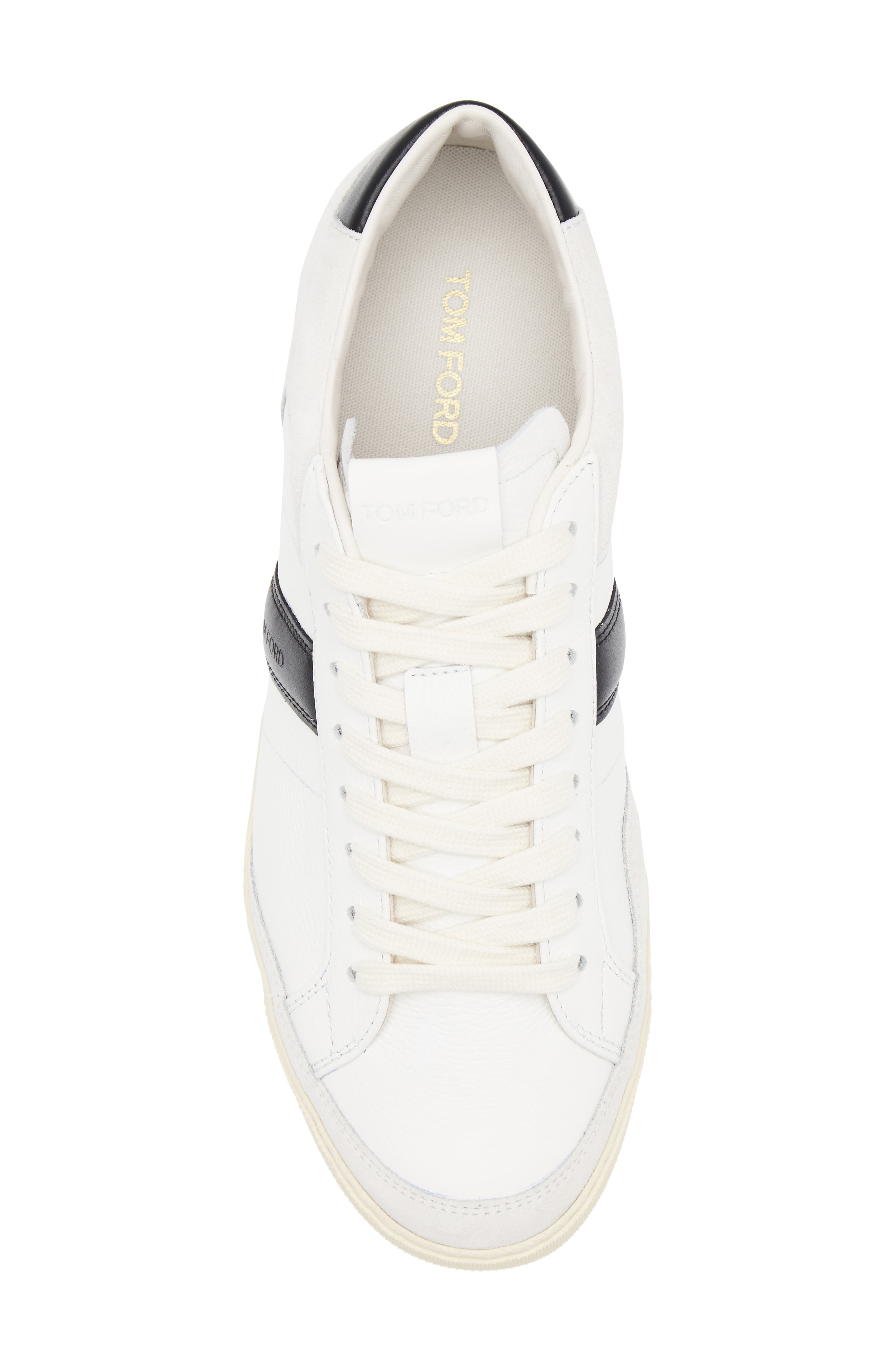 TOM FORD Low Top Sneaker, Alternate, color, White/ Cream