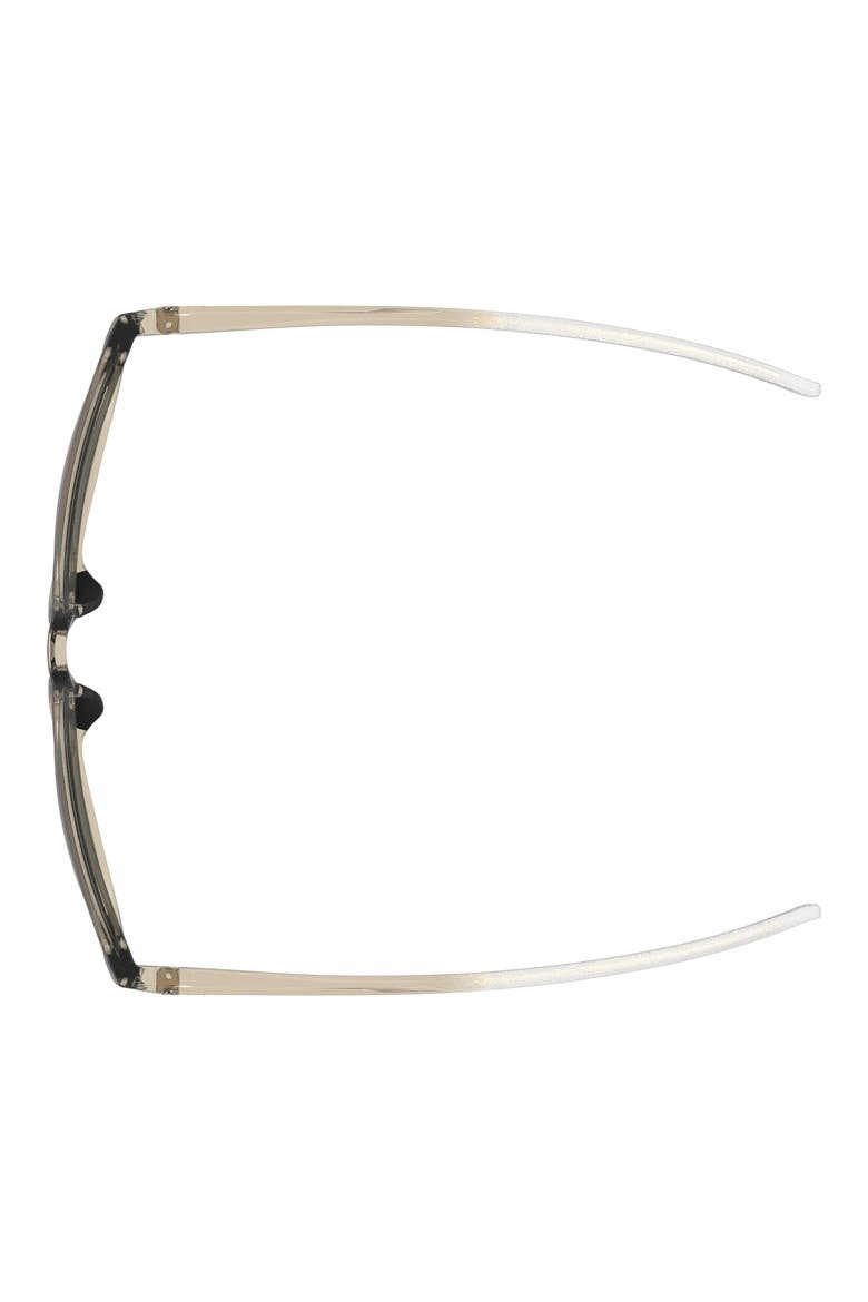 57mm Mirrored Round Sunglasses, Alternate, color, BEIGE