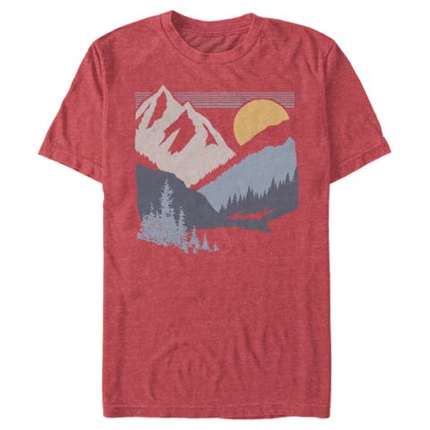 Men's Lost Gods Dusk Valley Sunset  Graphic T-Shirt