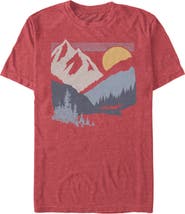 Lost Gods Men's Lost Gods Dusk Valley Sunset Graphic T-Shirt