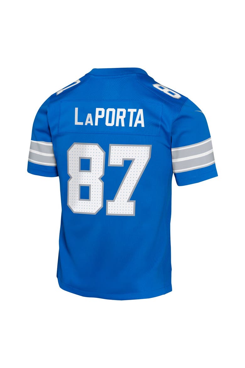 Youth Nike Sam LaPorta Blue Detroit Lions Team Player Game Jersey, Alternate, color, Blue