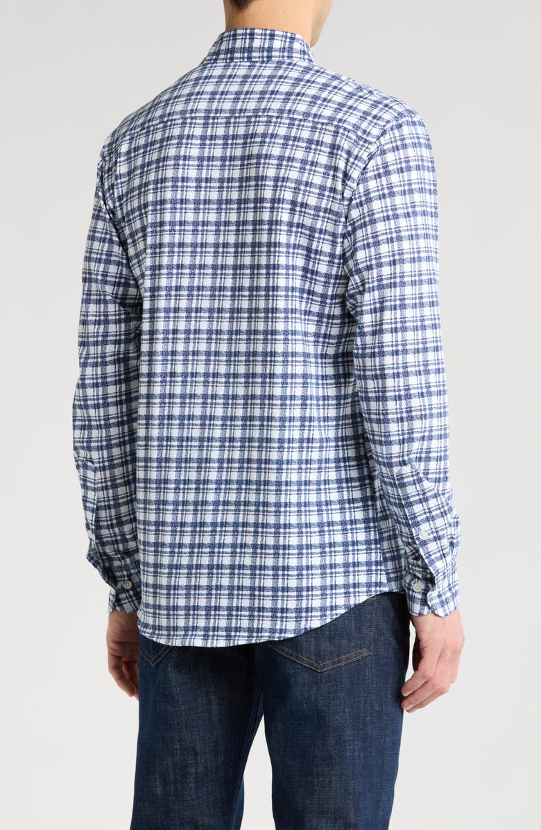 Coastaoro Porta Trim Fit Jersey Button-Up Shirt, Alternate, color, Navy