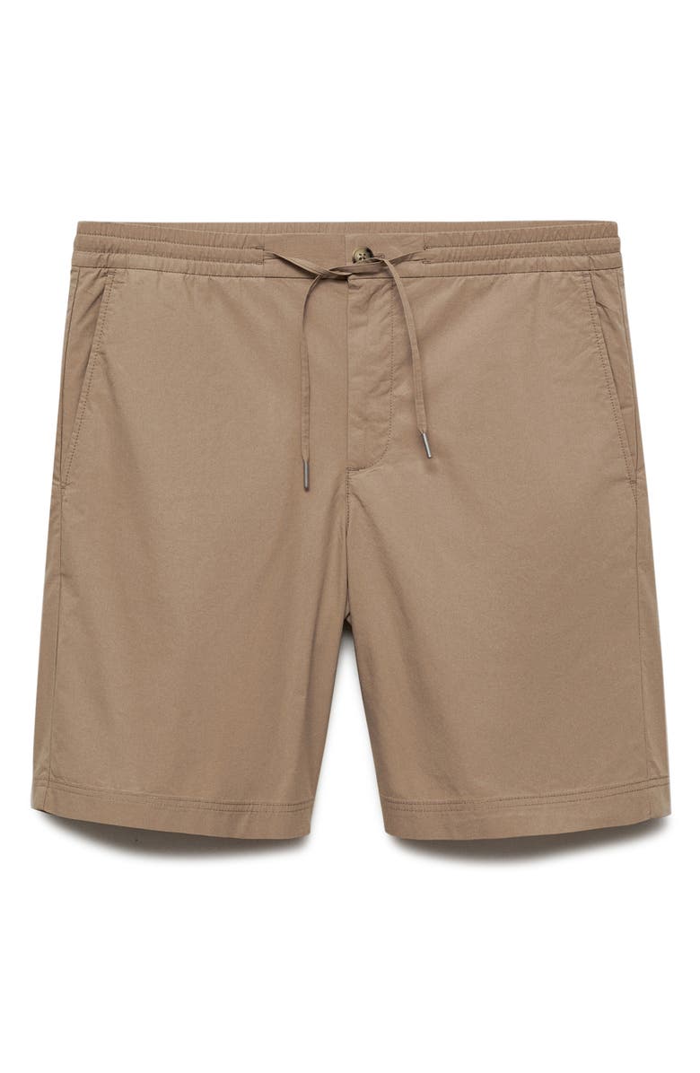 MANGO Drawstring Cotton Bermuda Shorts, Alternate, color, 