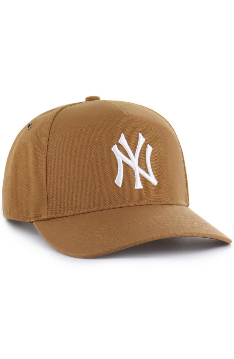 CARHARTT X 47 Men's Carhartt x '47 Brown New York Yankees Hitch Adjustable Hat, Alternate, color, Brown
