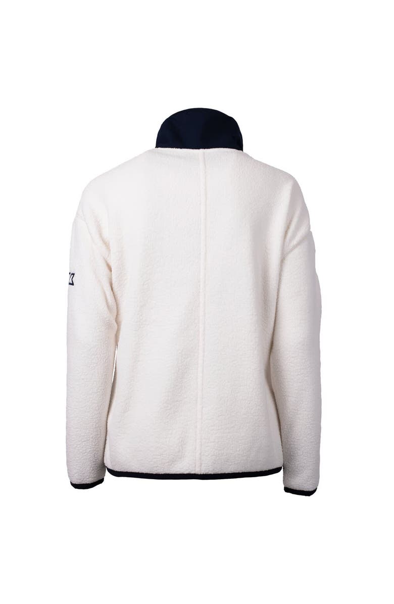 Cutter & Buck Women's Cutter & Buck Cream New England Patriots Cascade Eco Sherpa Fleece Full-Zip Jacket, Alternate, color, 