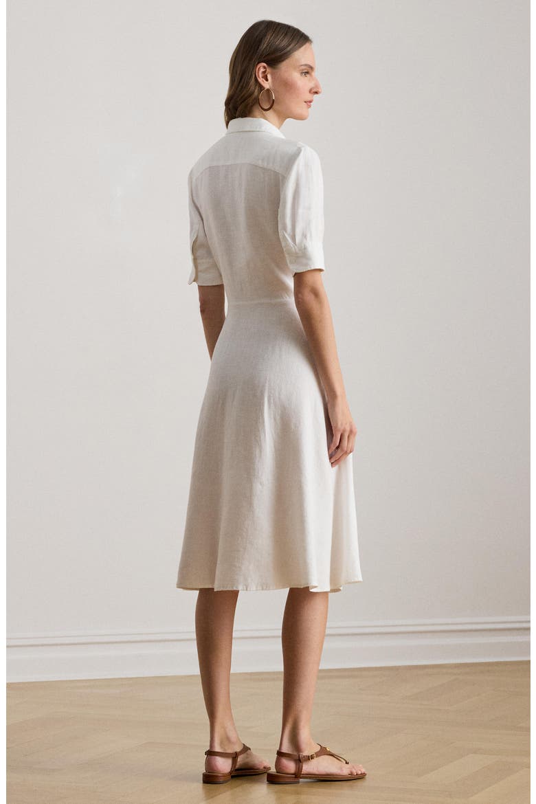 Wakana Linen Shirtdress, Alternate, color, WHITE