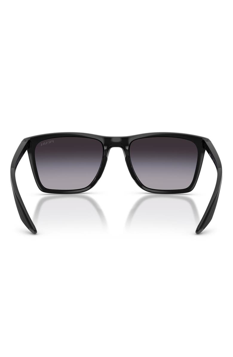 Prada Linea Rossa 56mm Pillow Sunglasses, Alternate, color, 