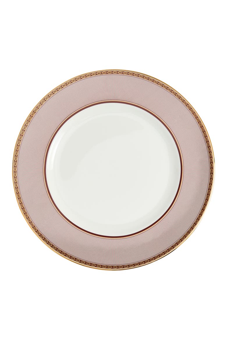 Red Splendor 22K Gold Accent Bone China Dinner Plate, Main, color, MULTI