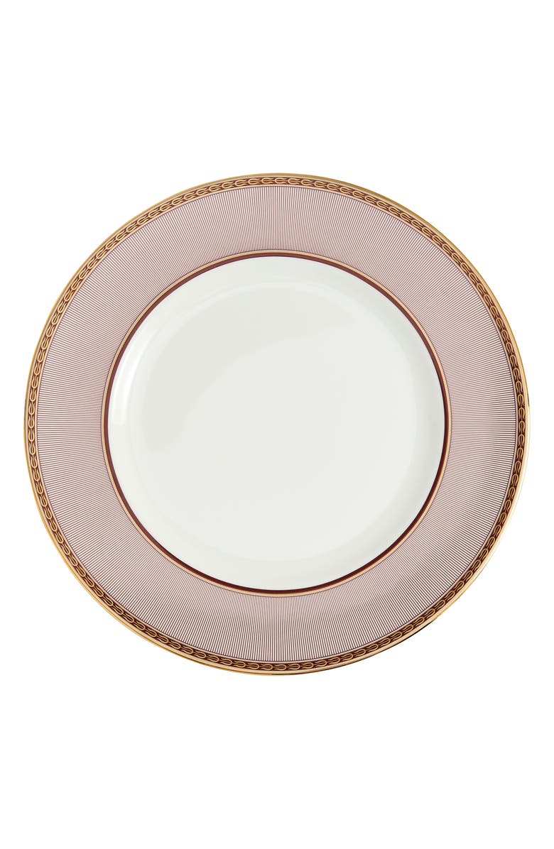 Wedgwood Red Splendor 22K Gold Accent Bone China Dinner Plate, Main, color, Multi