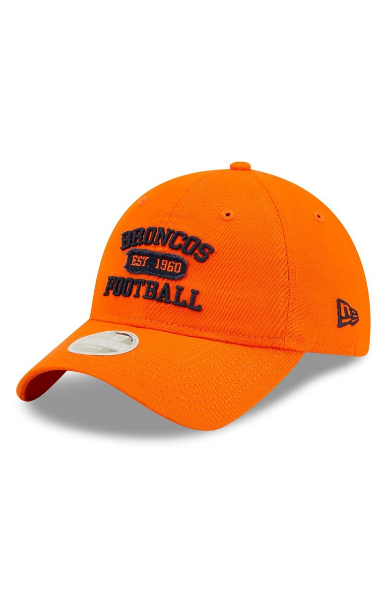 New Era Women's New Era Orange Denver Broncos Formed 9TWENTY Adjustable Hat, Main, color,