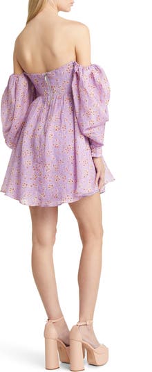 Lani Floral Off the Shoulder Minidress