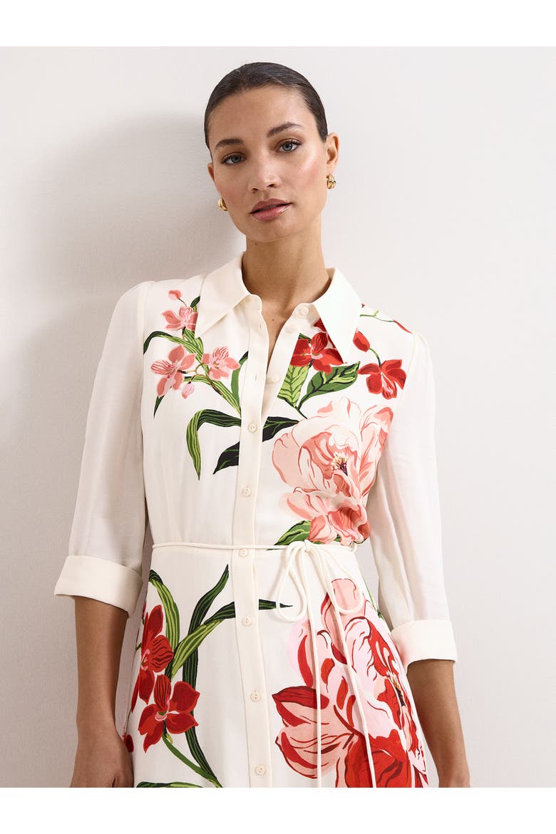 Anabella Shirt Dress, Alternate, color, Ivory