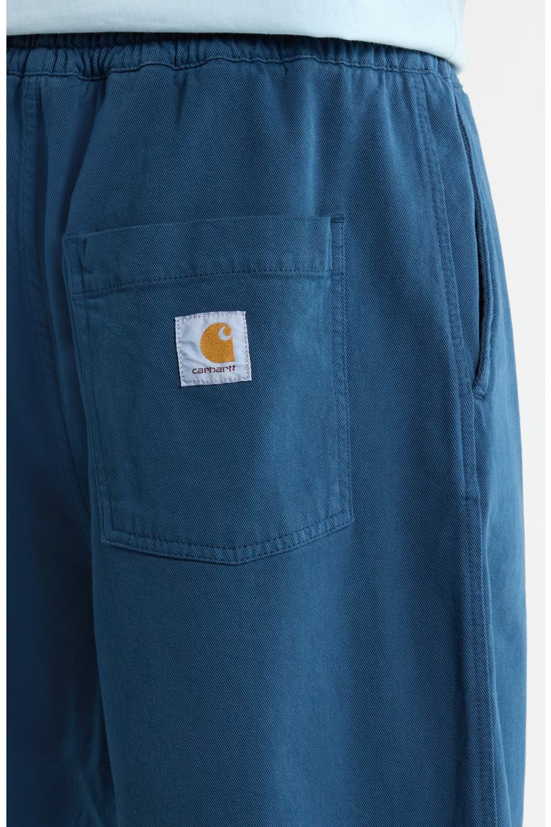 Floyde Lyocell & Cotton Twill Drawstring Shorts, Alternate, color, BLUE RIVER (GARMENT DYED)
