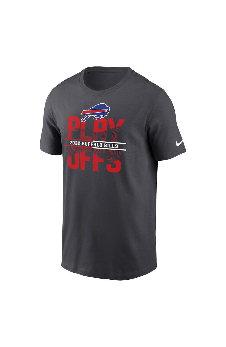 Nike Men's Nike Anthracite Buffalo Bills 2022 NFL Playoffs Iconic T-Shirt, Alternate, color, 