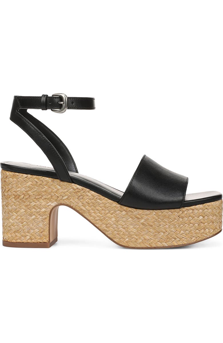 Vince Castella Ankle Strap Platform Sandal, Alternate, color, Black